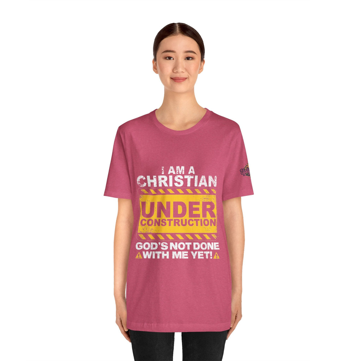 Christian Under Construction T-shirt | God Is Not Done With Me Yet T-shirt Printify