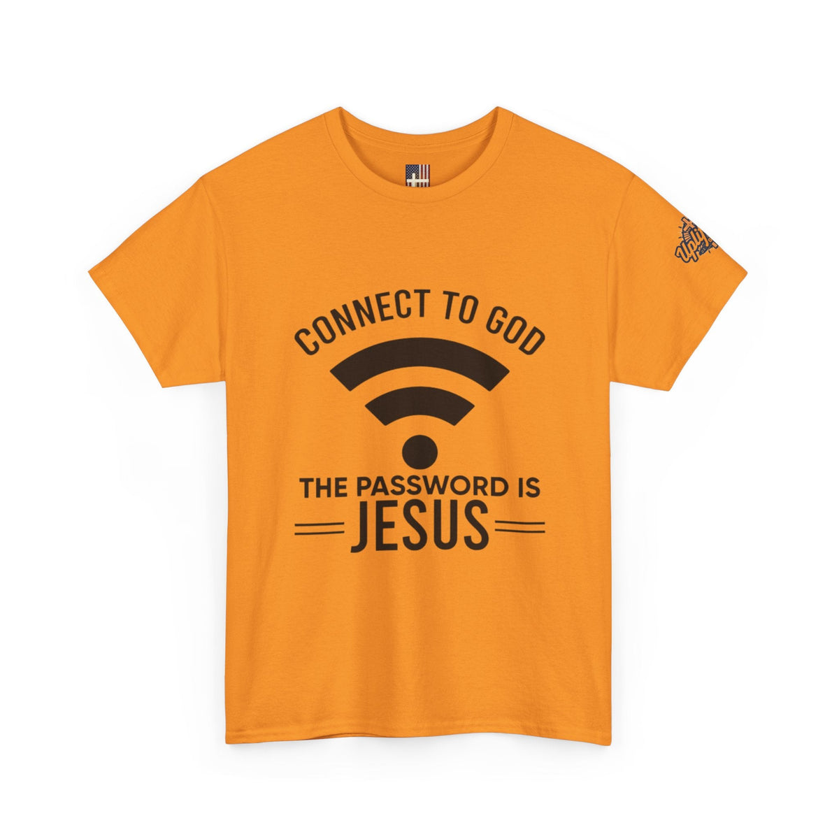 Connect to God T-shirt - WIFI Password is Jesus - Funny Christian Faith T-shirt Printify