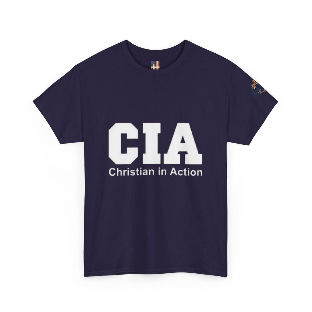 CIA Christian in Action T-shirt - Funny Faith Parody T-shirt - Mission Ready Apparel Printify