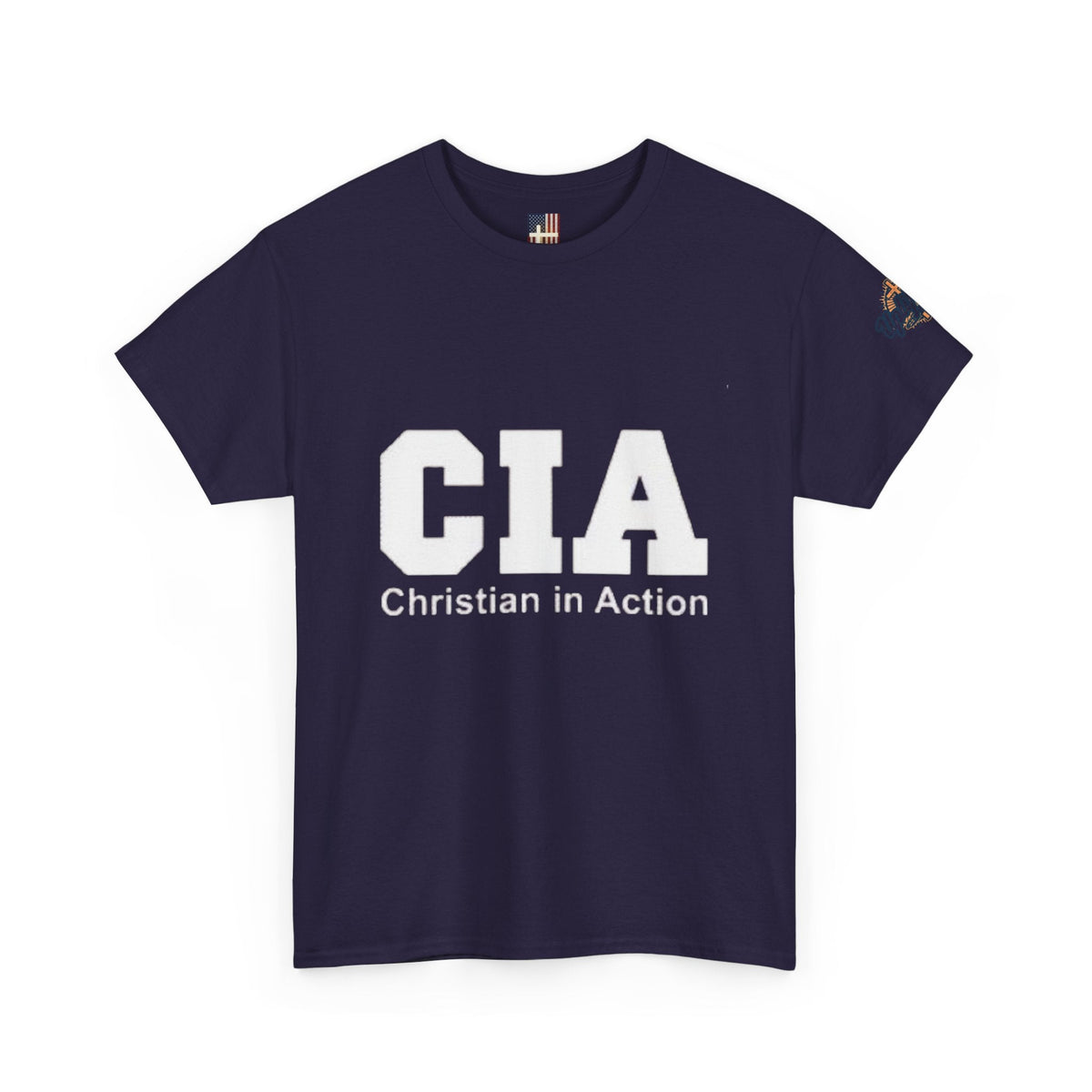 CIA Christian in Action T-shirt - Funny Faith Parody T-shirt - Mission Ready Apparel Printify