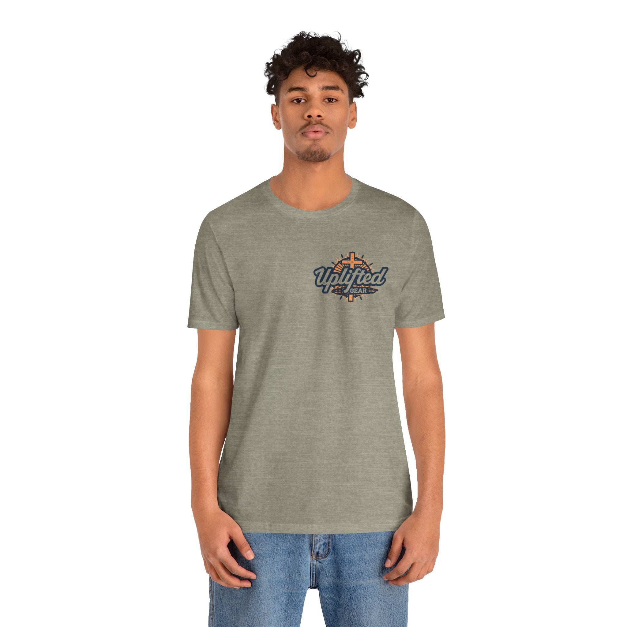 Religious Graphic Tee with Armor Of God Design Unisex Jersey Short Sleeve Tee Printify