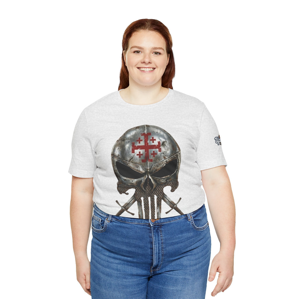 Crusader Knight Christian Skull T-shirt - Warrior Armor of God T-shirt Printify