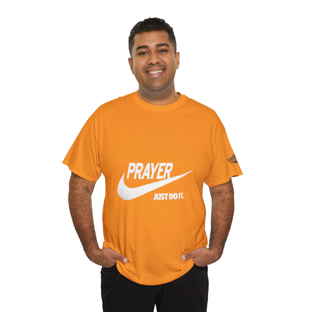 Prayer Just Do It T-shirt - Funny Christian Nike Parody T-shirt - Faith Gear Printify