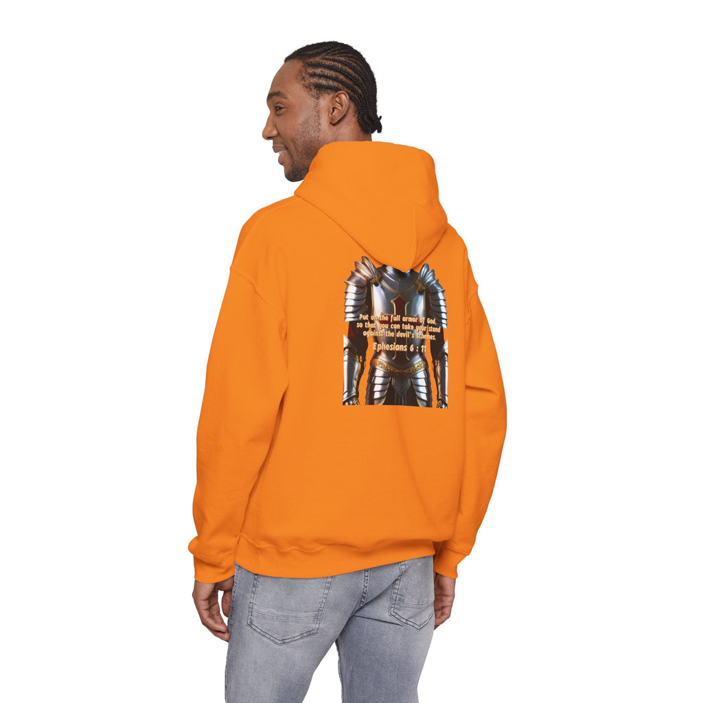 Religious Graphic Armor Of God Design - Unisex Heavy Blend™ Hooded Sweatshirt Printify