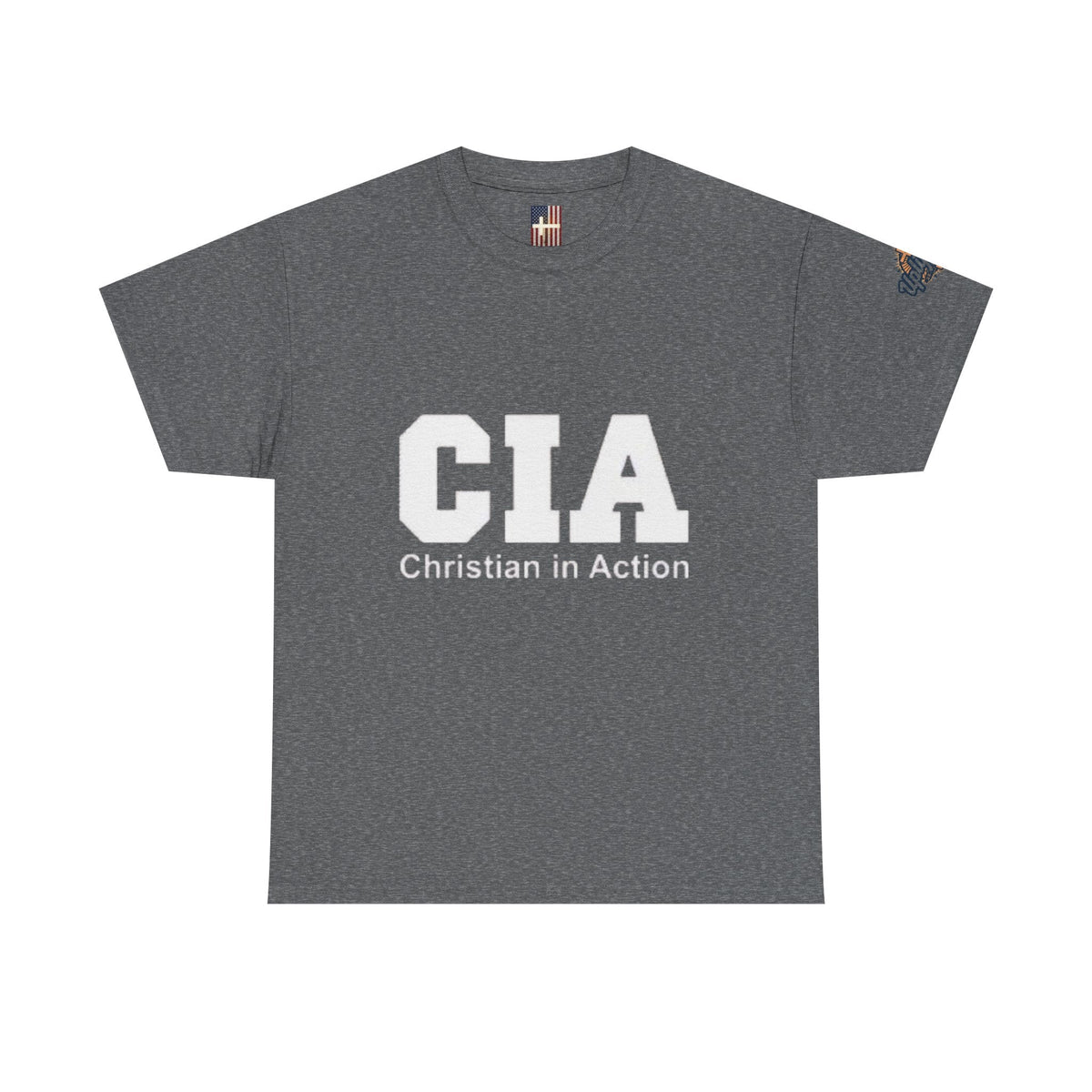 CIA Christian in Action T-shirt - Funny Faith Parody T-shirt - Mission Ready Apparel Printify
