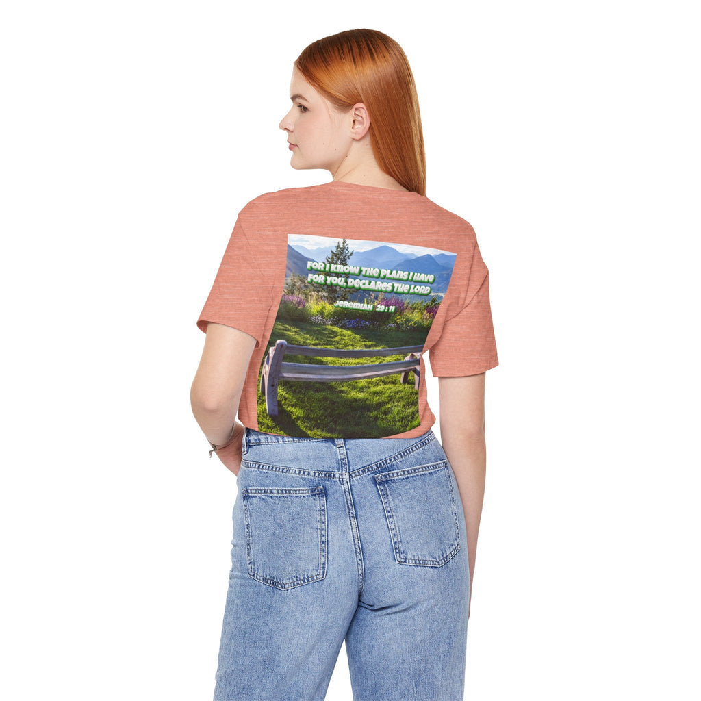 Bible Verse Unisex Tee - Jeremiah 29 : 11 Printify