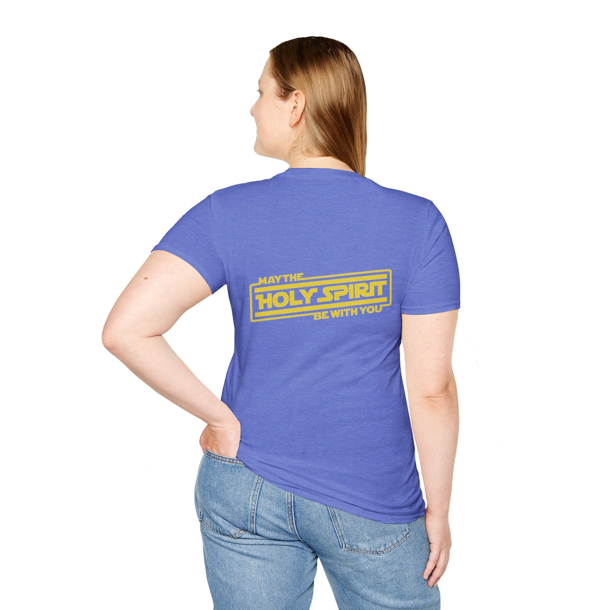 May the Holy Spirit Be With You T-shirt - Christian Star Wars Parody T-shirt Printify