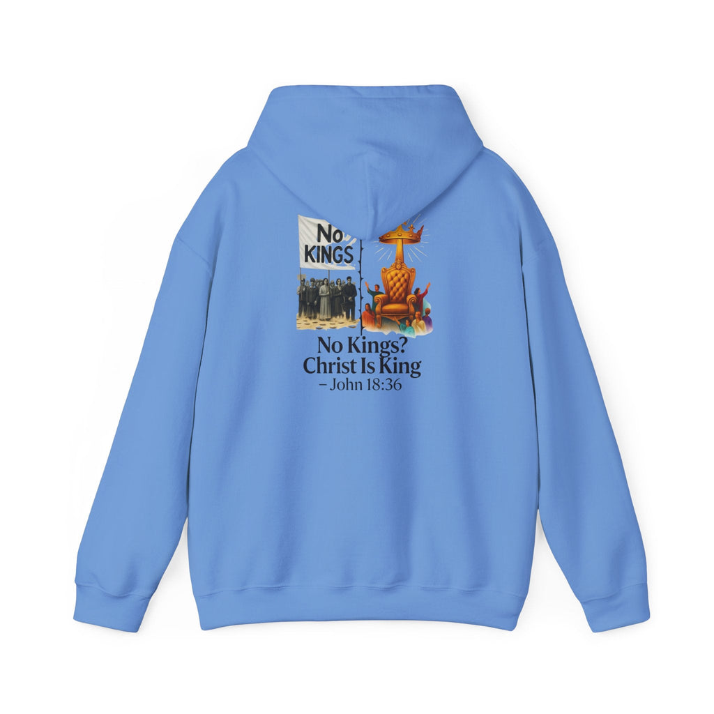 No Kings? Christ is King Hoodie – Bold Christian Hoodie for Sovereign Faith Printify
