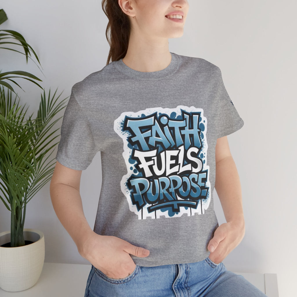 Faith Fuels Purpose T-shirt – Inspirational Christian T-shirt for Divine Drive & Unstoppable Belief Printify
