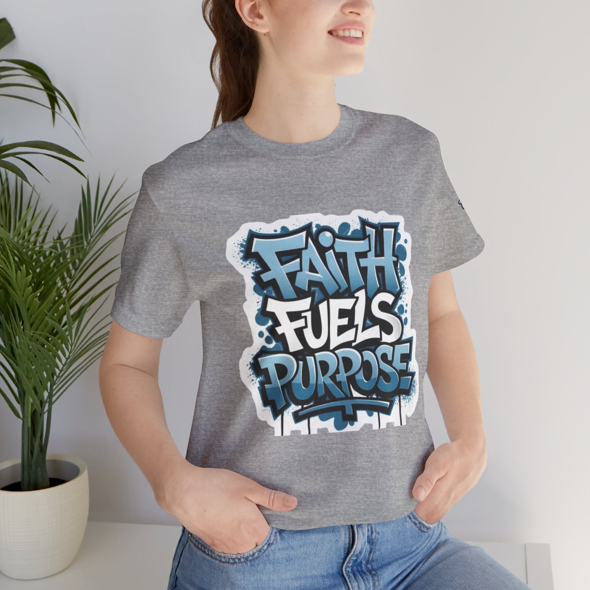 Faith Fuels Purpose T-shirt – Inspirational Christian T-shirt for Divine Drive & Unstoppable Belief Printify