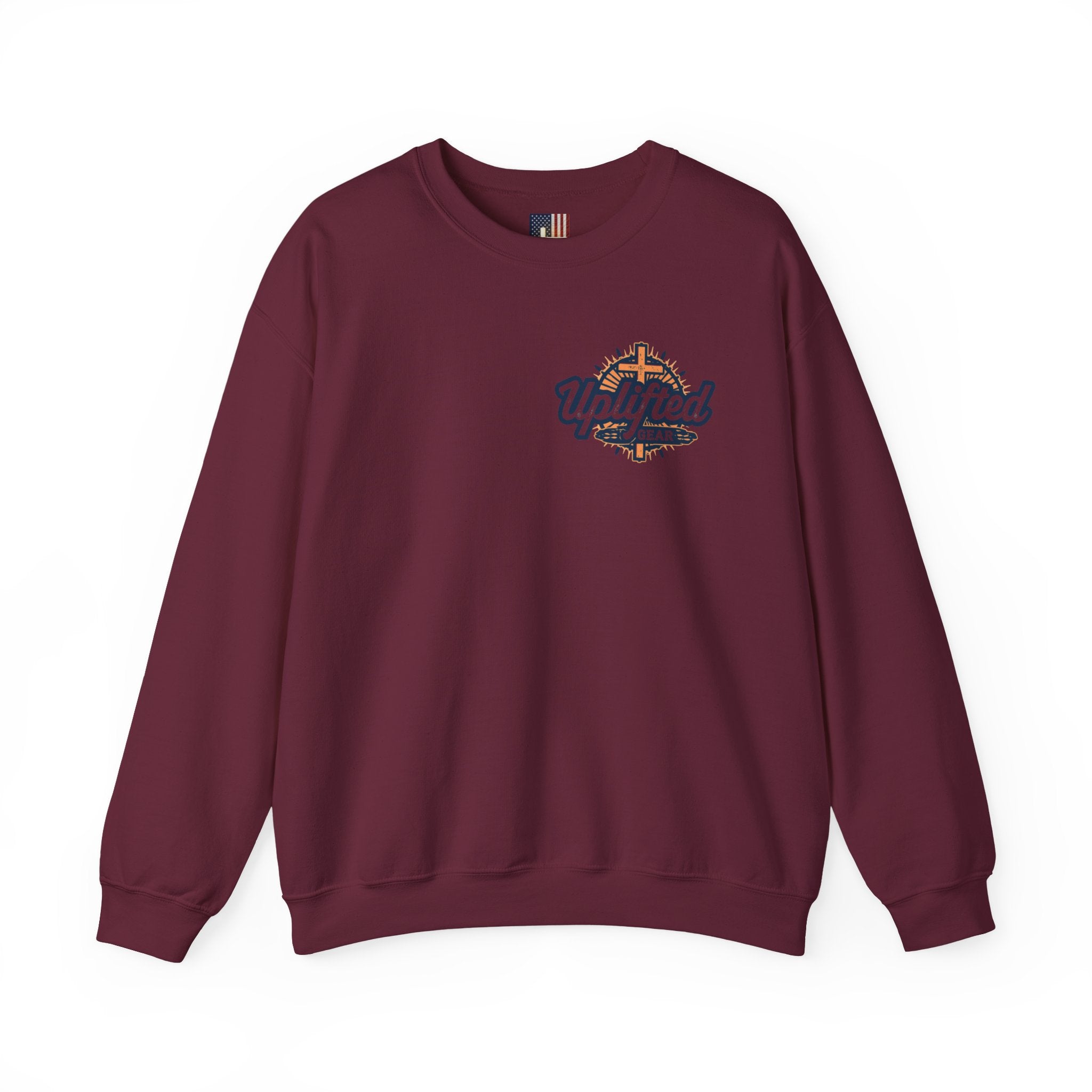 Jesus is King Sweatshirt – Bold Crown & Cross Christian Hoodie for Eternal Faith & Comfort Printify