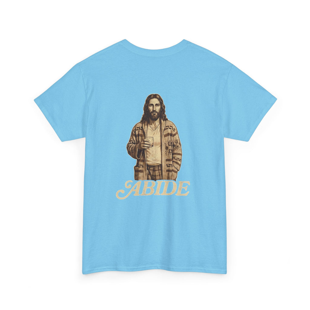 Abide Vintage Jesus Tee — "The Dude" Graphic Christian T-Shirt Printify