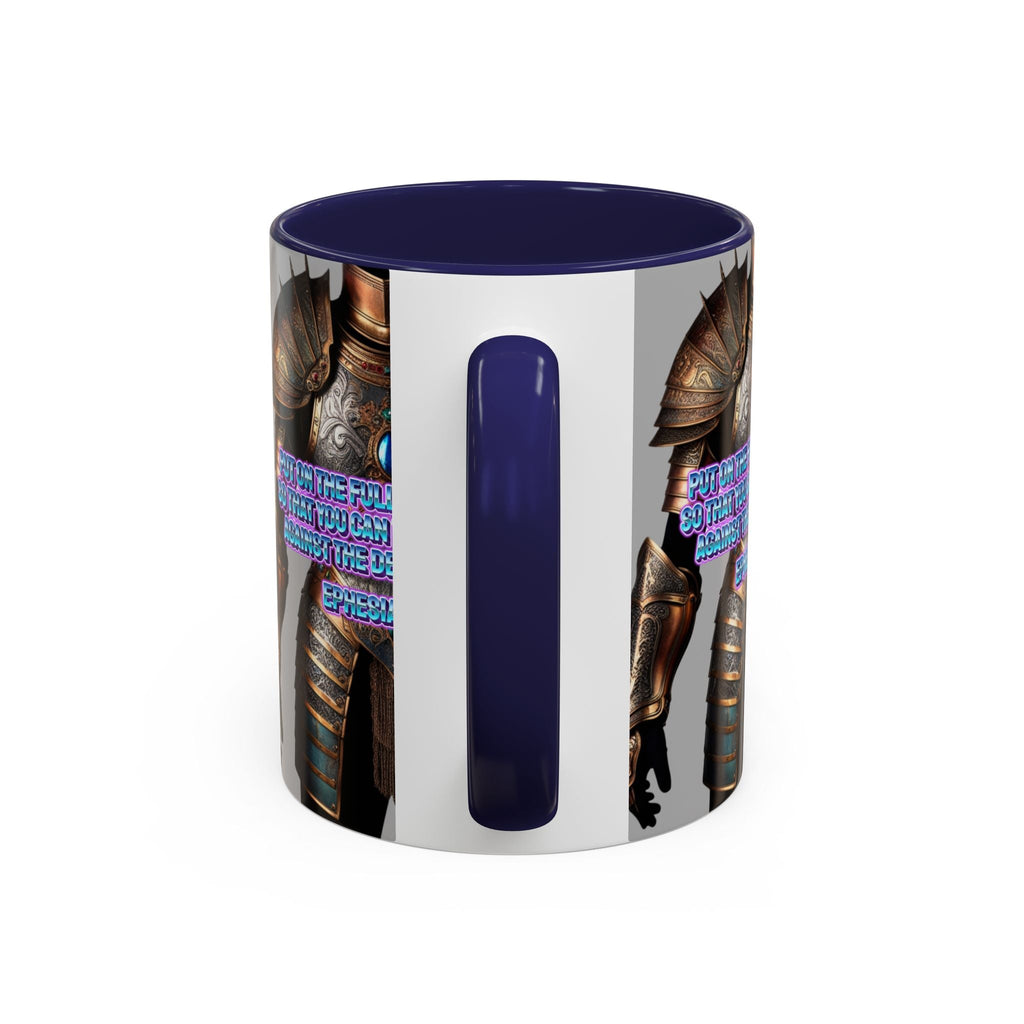 Religious Graphic Armor Of God Design - Accent Coffee Mug (11, 15oz) Printify
