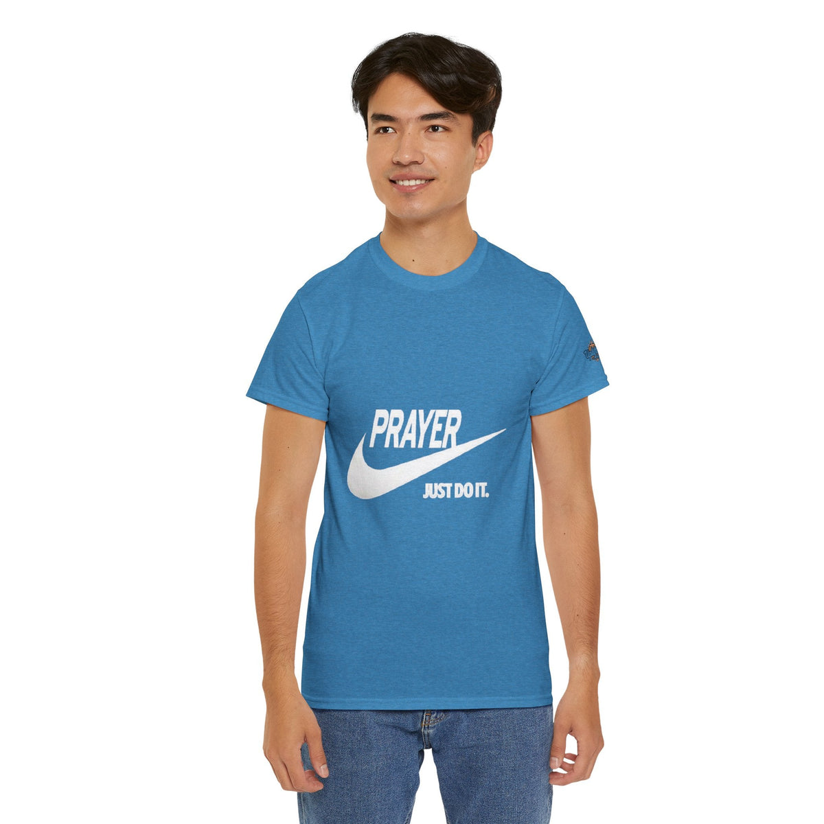 Prayer Just Do It T-shirt - Funny Christian Nike Parody T-shirt - Faith Gear Printify