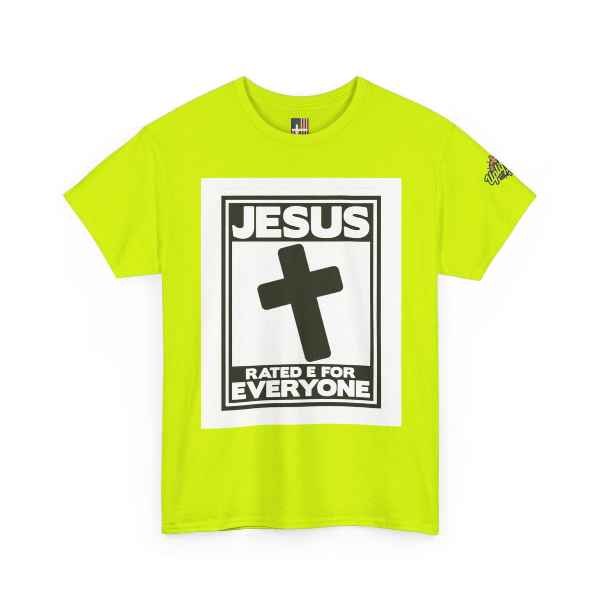 Jesus, Rated E for Everyone T-shirt - Gamer Faith T-shirt - Christian Video Game Parody Printify