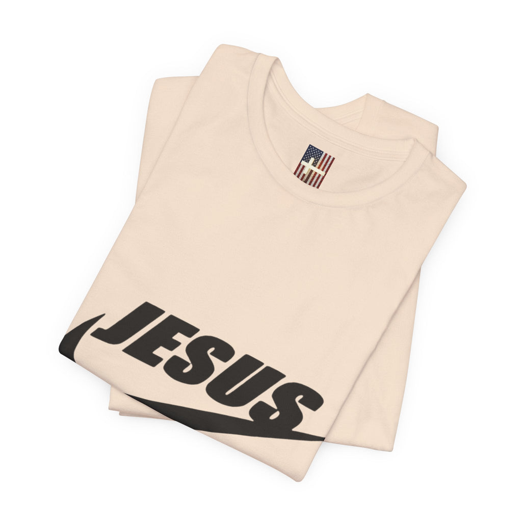 Jesus Did It T-shirt - Funny Christian Parody T-shirt - Faith & Victory Apparel Printify