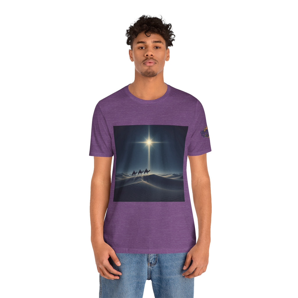3 Wise Men T-shirt – Magi Camels Nativity Journey Christian Christmas T-shirt for Epiphany Faith & Holy Night Printify