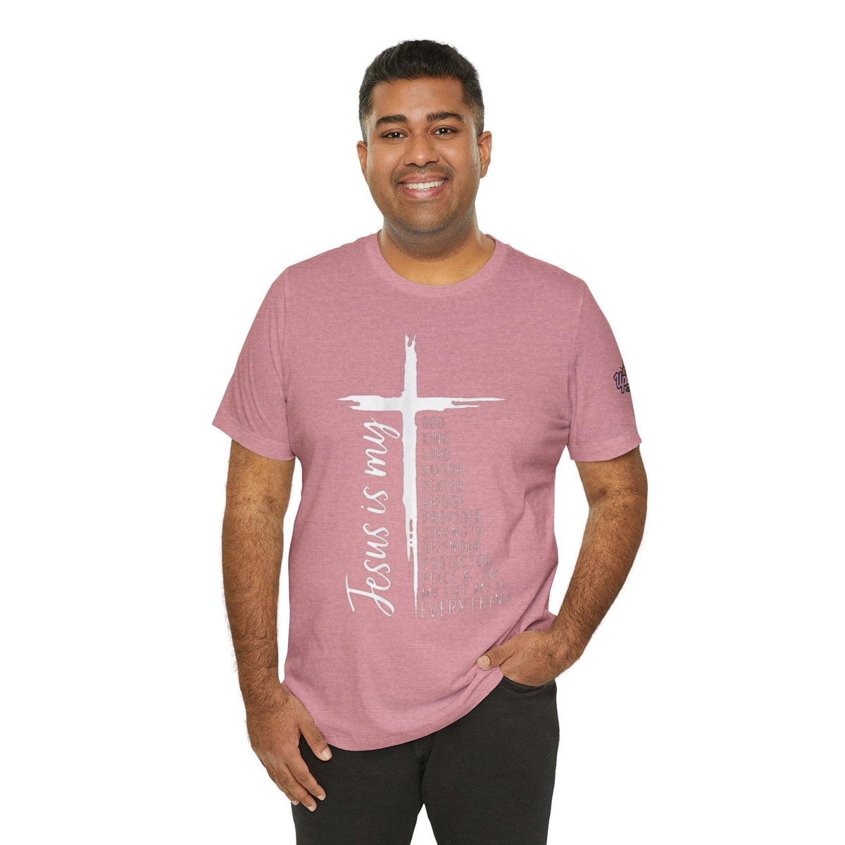 Jesus Is My Everything T-shirt – Cross List God King Lord Savior Christian T-shirt for Total Surrender Faith Printify