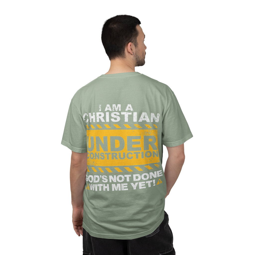 Christian Under Construction T-shirt | God Is Not Done With Me Yet T-shirt Printify