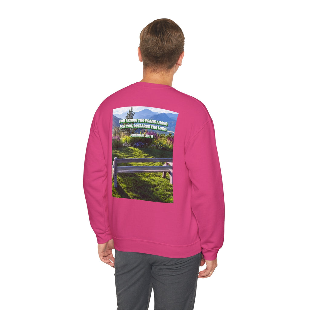 Bible Verse Unisex Heavy Blend™ Crewneck Sweatshirt -  Jeremiah 29 : 11 Printify