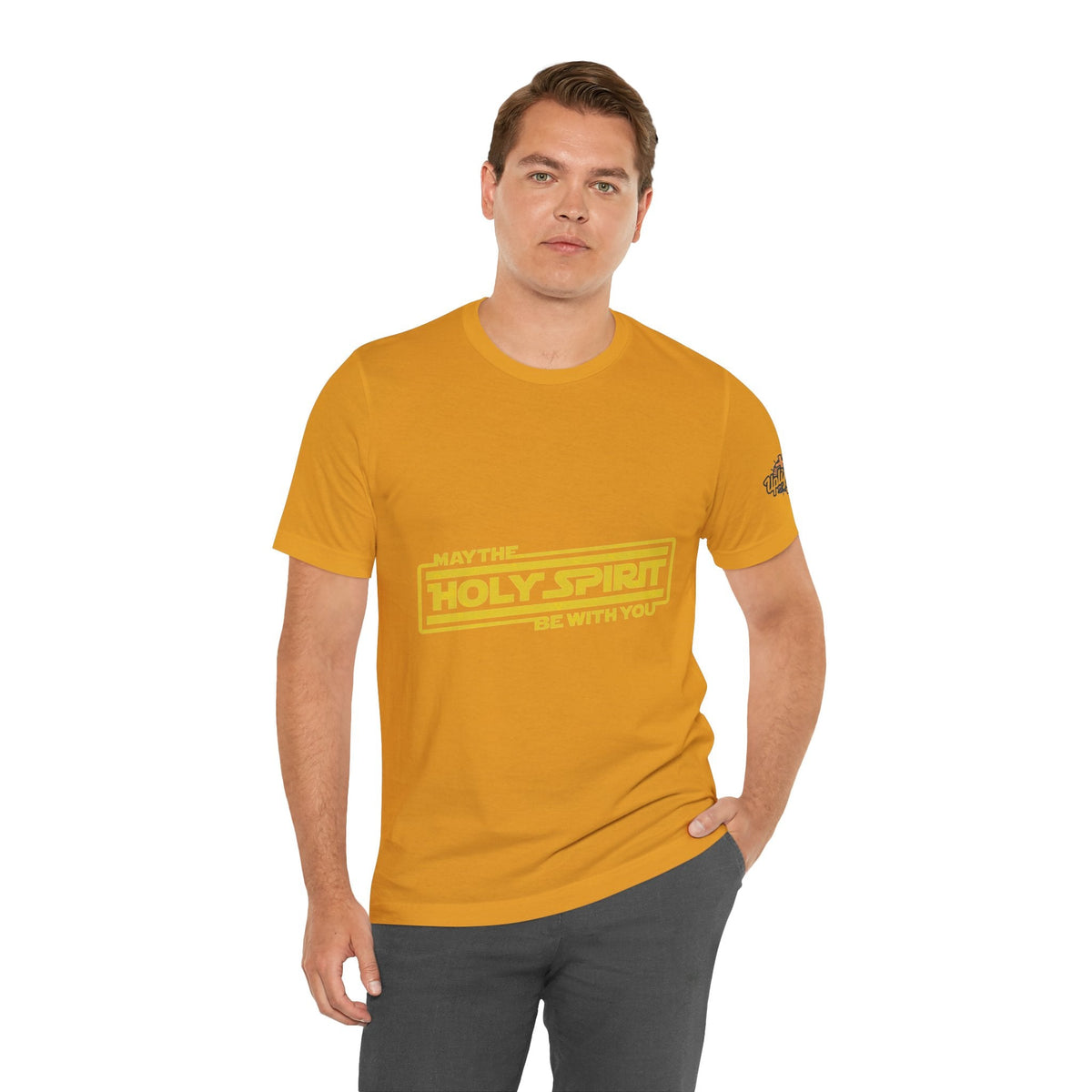 May the Holy Spirit Be With You T-shirt - Christian Star Wars Parody T-shirt Printify