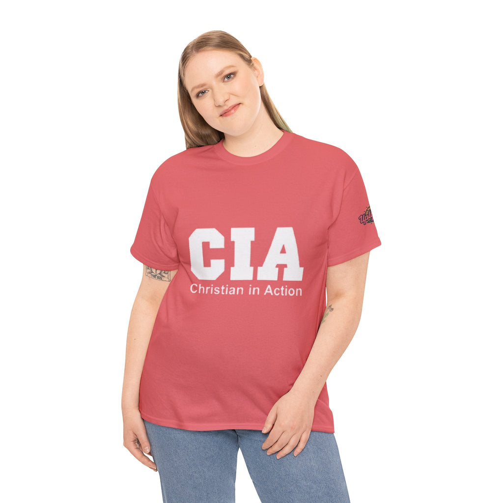 CIA Christian in Action T-shirt - Funny Faith Parody T-shirt - Mission Ready Apparel Printify