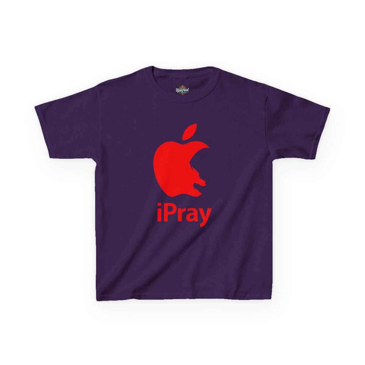 Kids Graphic Tee — Red iPray Logo Prayer Shirt for Children Printify