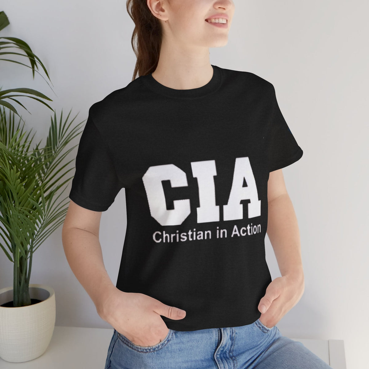 CIA Christian in Action T-shirt - Funny Faith Parody T-shirt - Mission Ready Apparel Printify