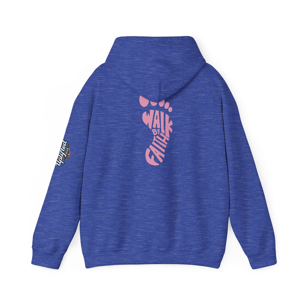 Walk By Faith Footprint Hoodie Printify