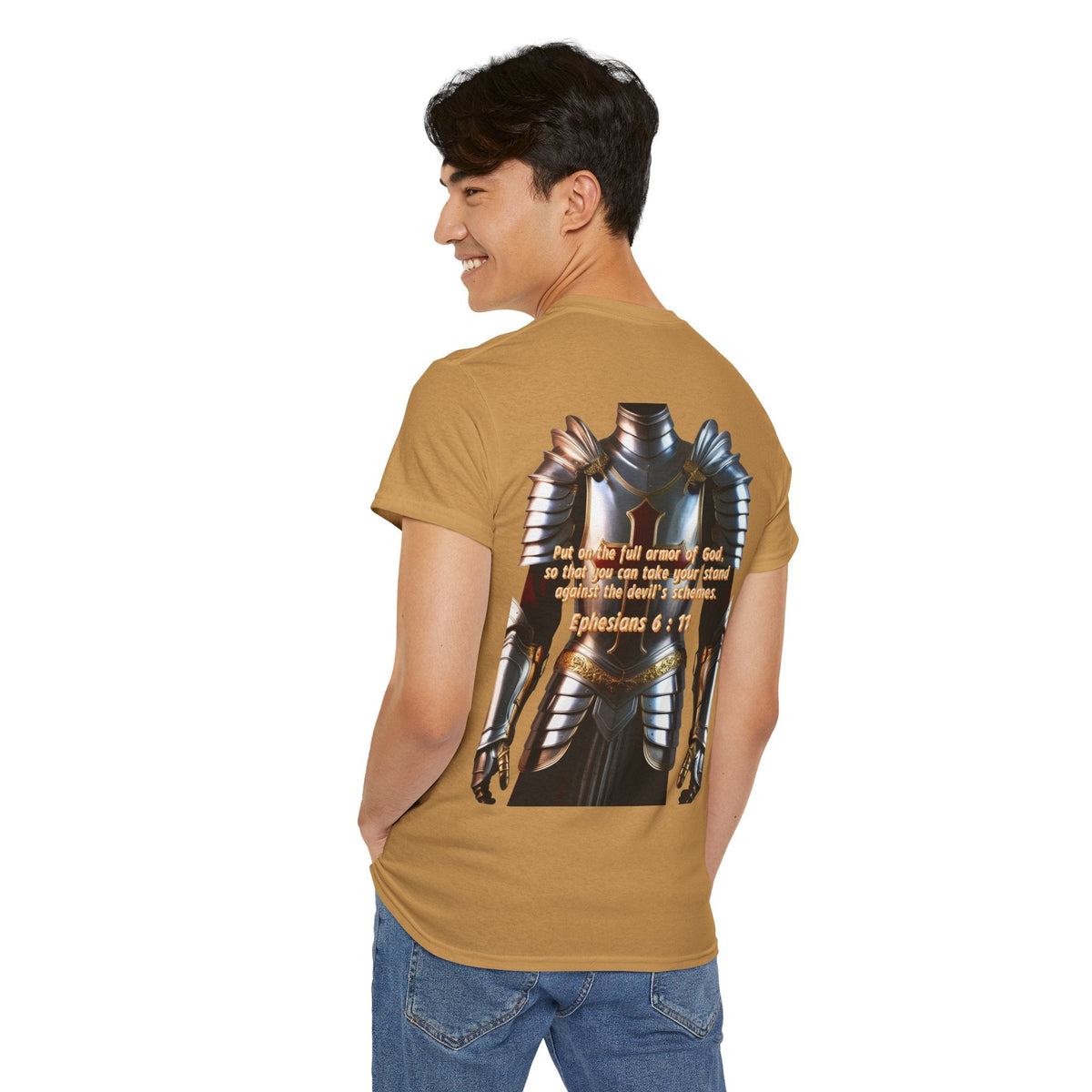 Religious Graphic Armor Of God Design - Unisex Heavy Cotton Tee Printify