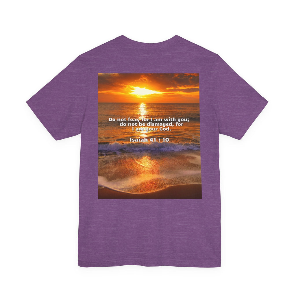 Bible Verse Unisex - Isaiah 41 : 10 Jersey Short Sleeve Tee Printify