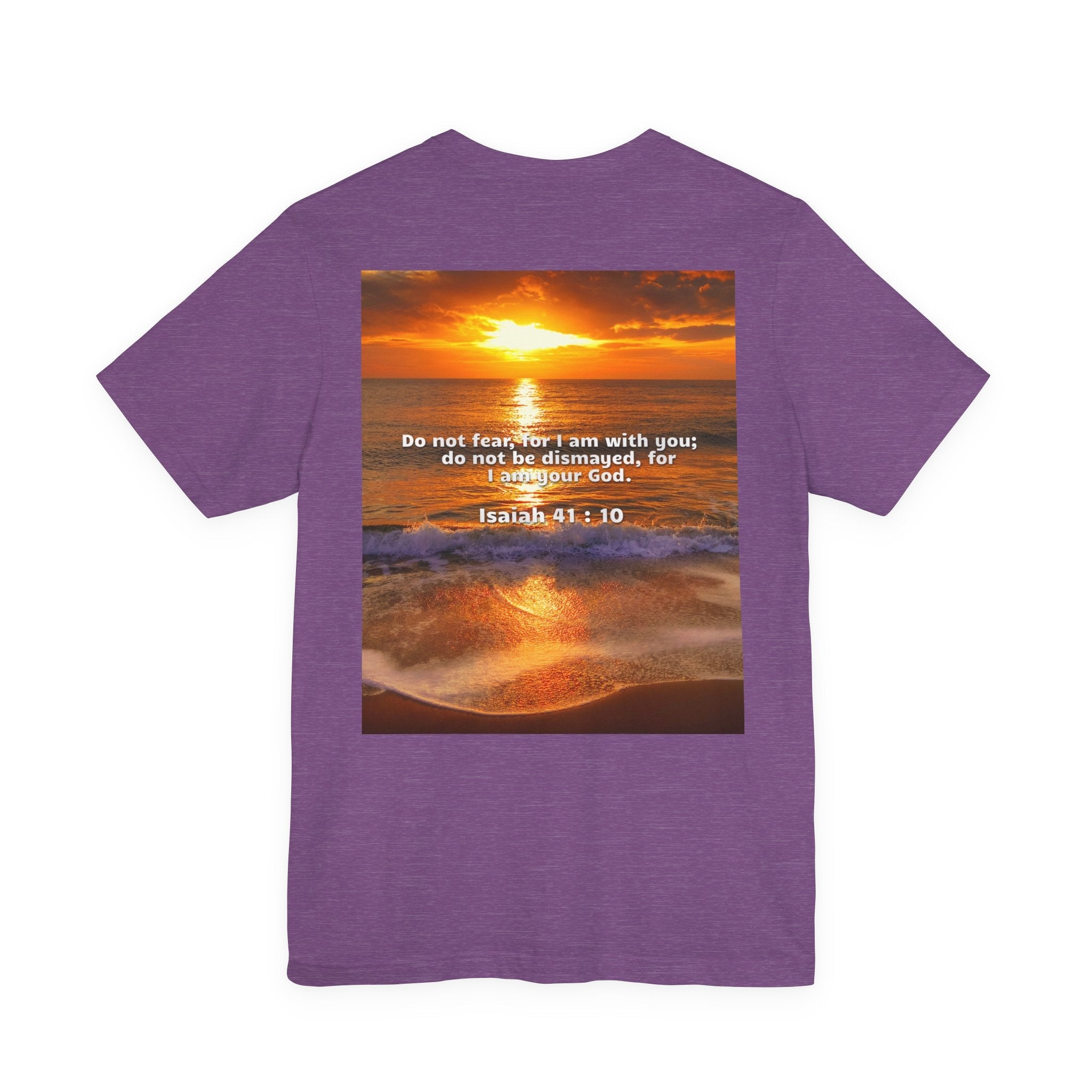 Bible Verse Unisex - Isaiah 41 : 10 Jersey Short Sleeve Tee Printify
