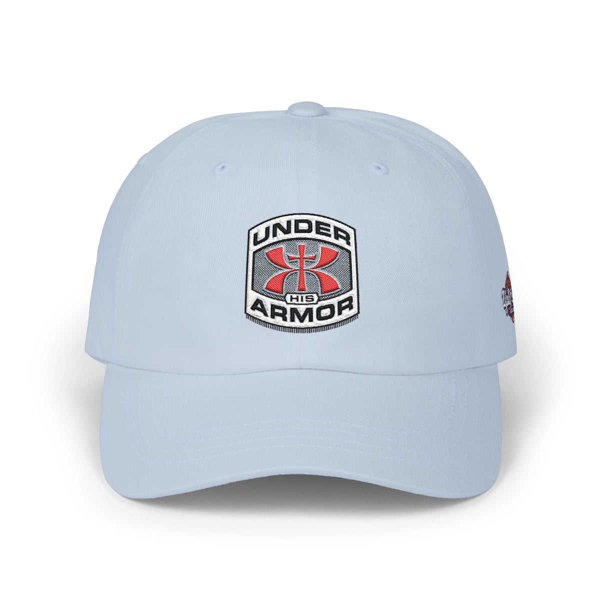 Under Armor Classic Dad Cap - Embroidered White Baseball Hat Printify