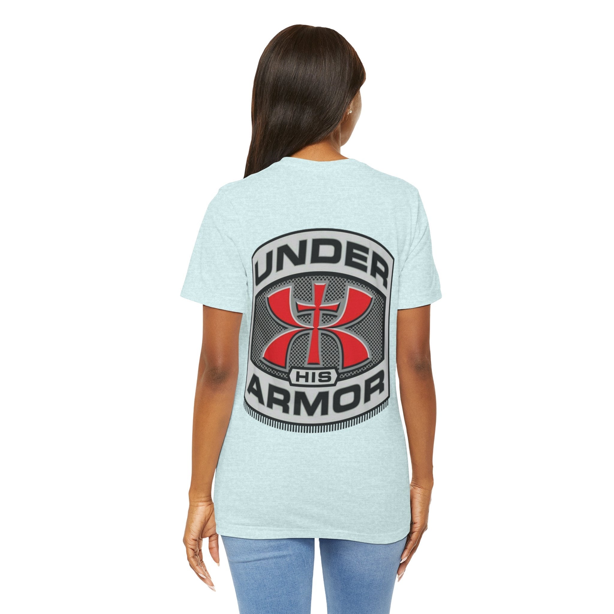 Under HIS Armor Christian T-Shirt — Faith-Inspired Under Armour Style Printify