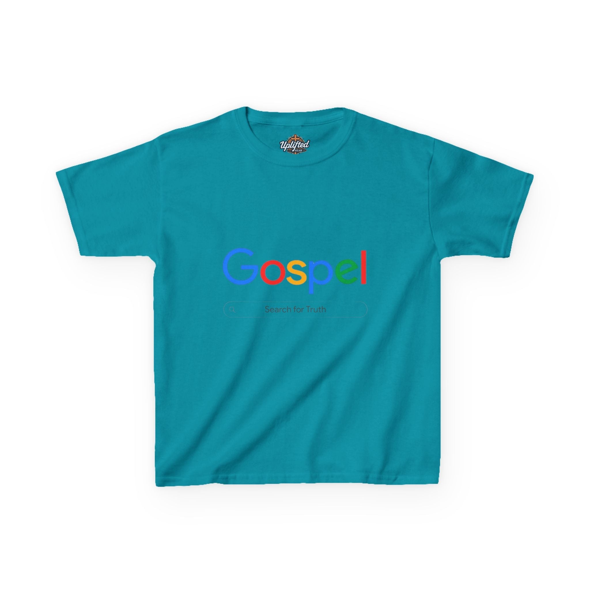 Kids Tee — "Gospel" Colorful Search-Style Logo Printify