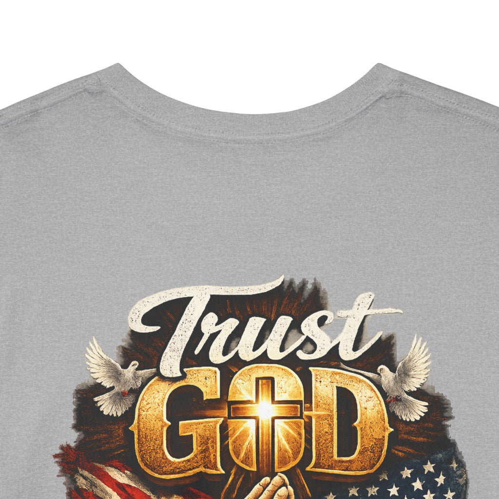 Trust God Not Government T-Shirt — Vintage Patriotic Christian Tee Printify