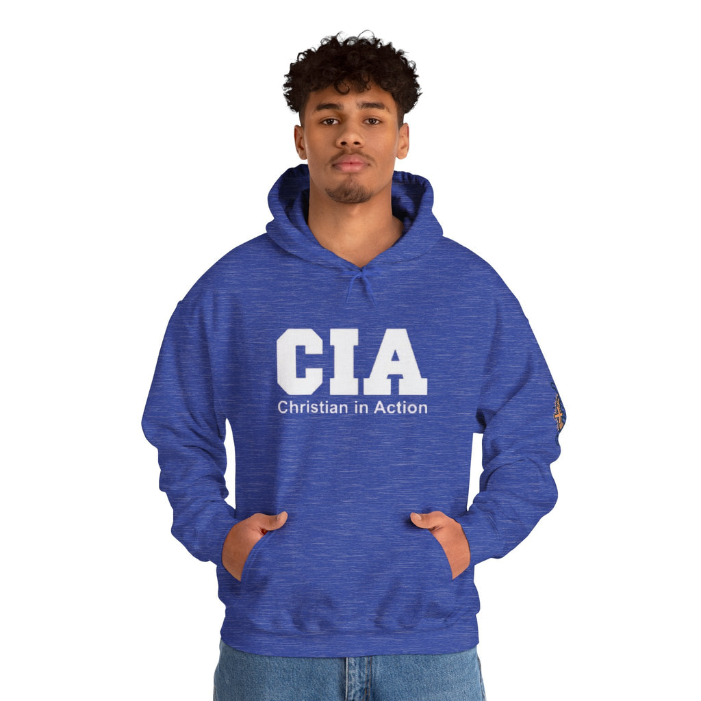 CIA Christian in Action Hoodie - Funny Faith Parody Hoodie - Mission Ready Apparel Printify