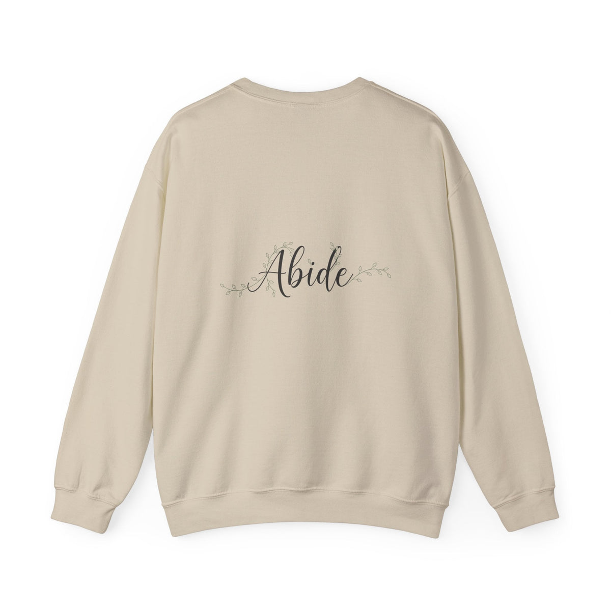 Abide Sweatshirt – Vine Wrapped John 15:5 Christian Sweatshirt for Cozy Devotion Printify