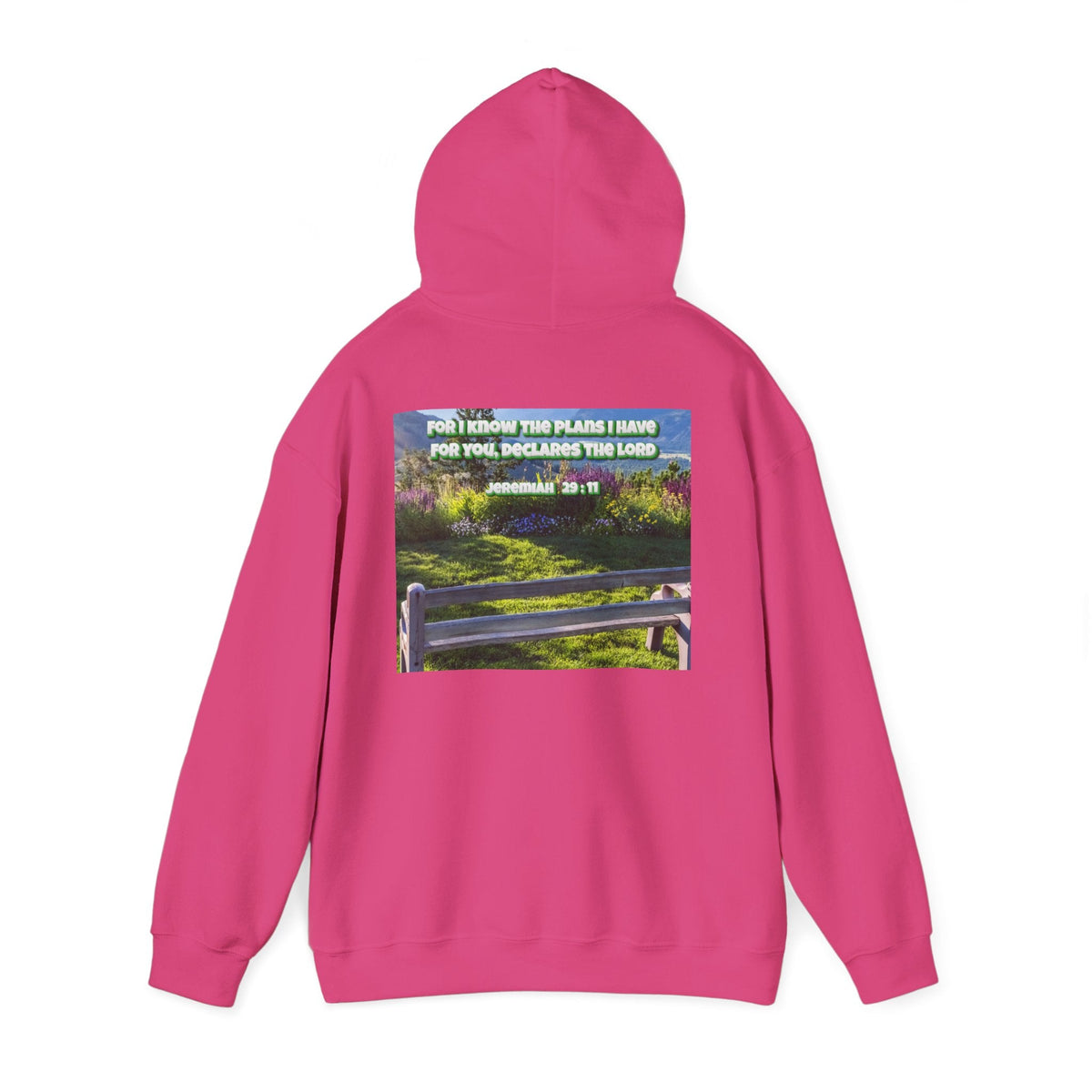 Bible Verse Unisex Heavy Blend™ Hooded Sweatshirt - Jeremiah 29 : 11 Printify