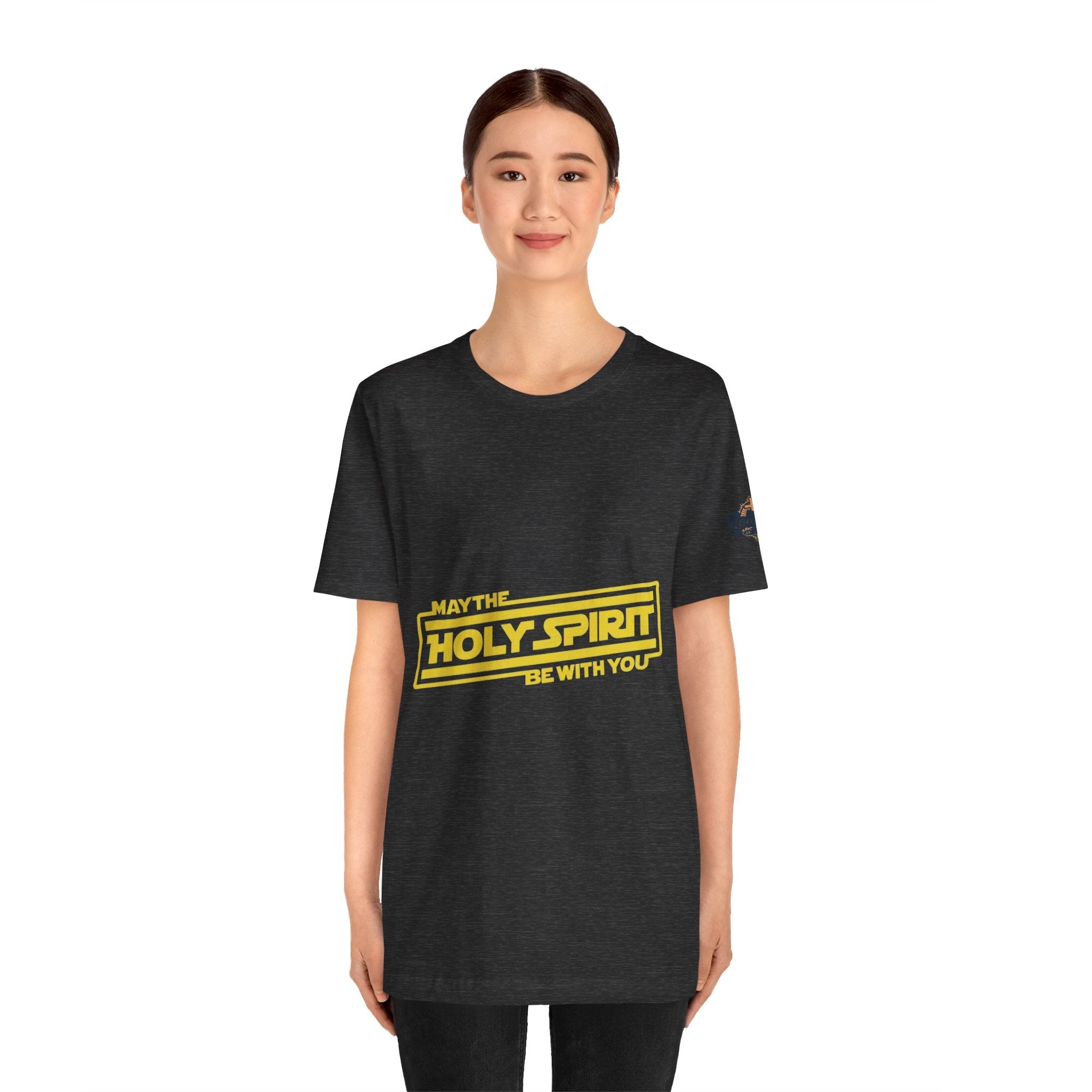 May the Holy Spirit Be With You T-shirt - Christian Star Wars Parody T-shirt Printify