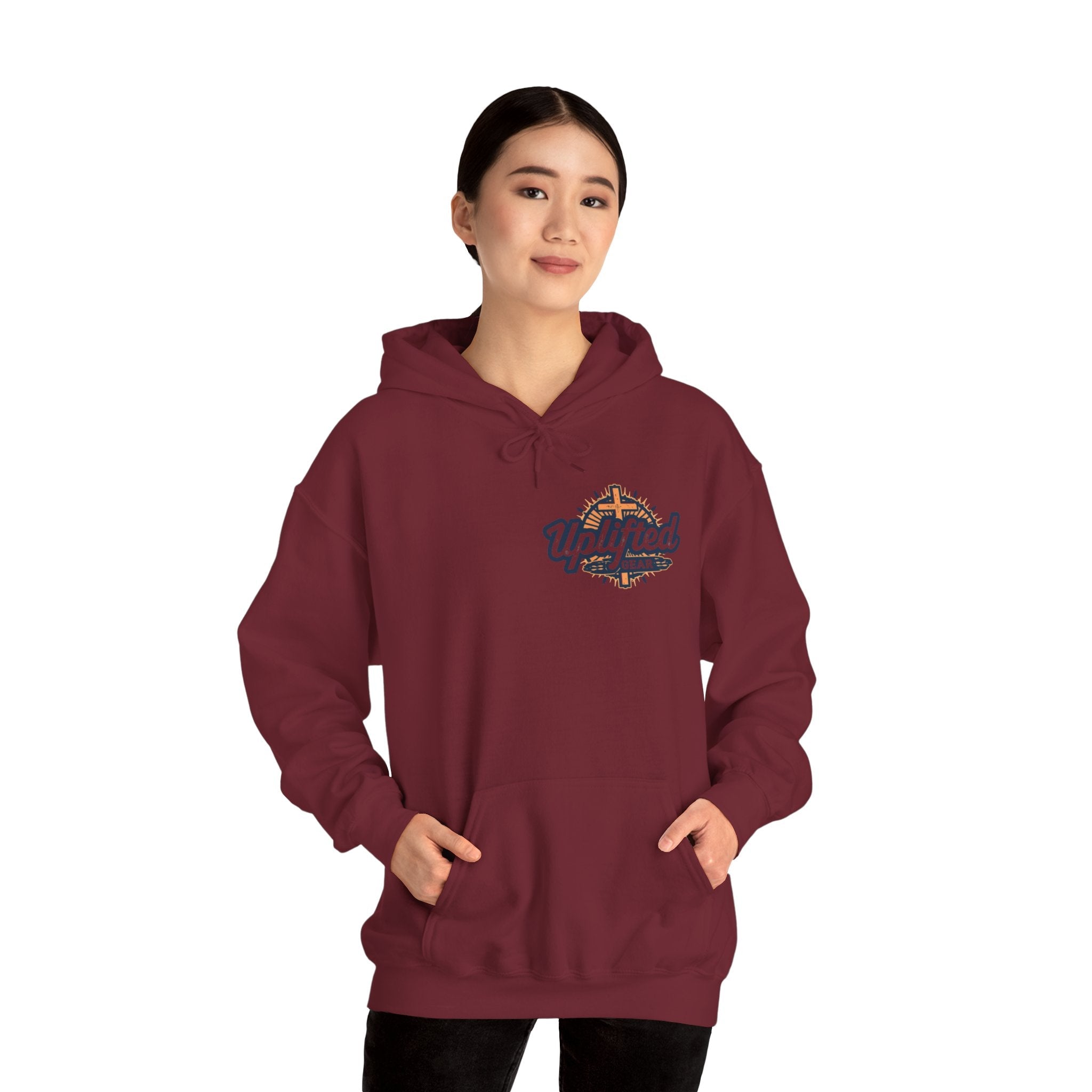 Jesus is King Hoodie – Bold Crown & Cross Christian Sweatshirt for Eternal Reign & Cozy Faith Printify