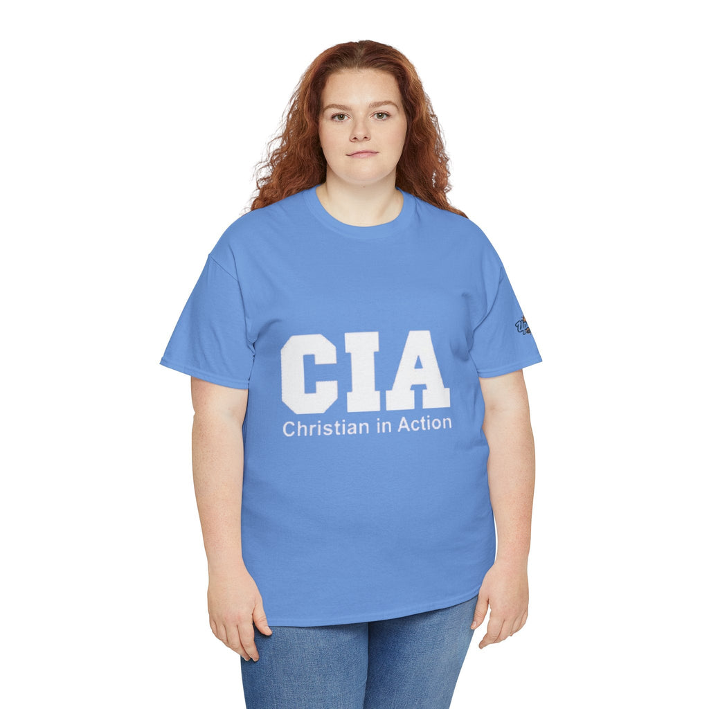 CIA Christian in Action T-shirt - Funny Faith Parody T-shirt - Mission Ready Apparel Printify