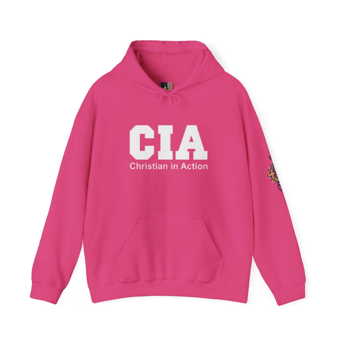 CIA Christian in Action Hoodie - Funny Faith Parody Hoodie - Mission Ready Apparel Printify