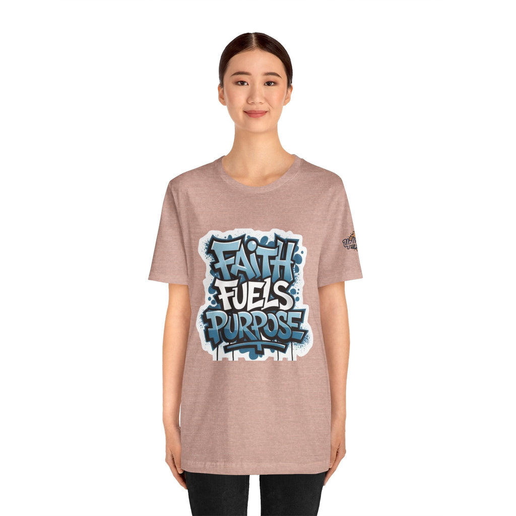 Faith Fuels Purpose T-shirt – Inspirational Christian T-shirt for Divine Drive & Unstoppable Belief Printify