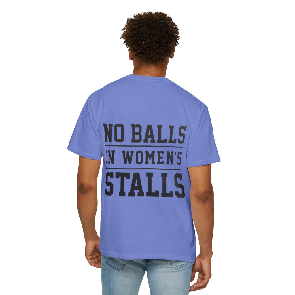 No Balls in Women’s Stalls Graphic Tee — Uplifted Sports Vibe T-Shirt Printify