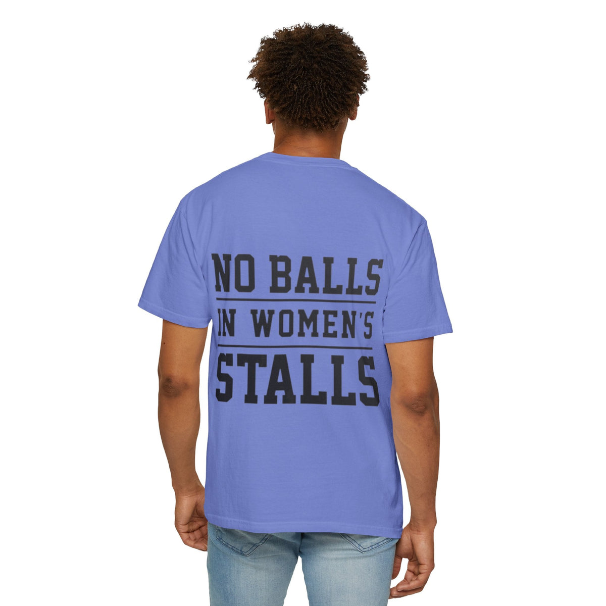 No Balls in Women’s Stalls Graphic Tee — Uplifted Sports Vibe T-Shirt Printify