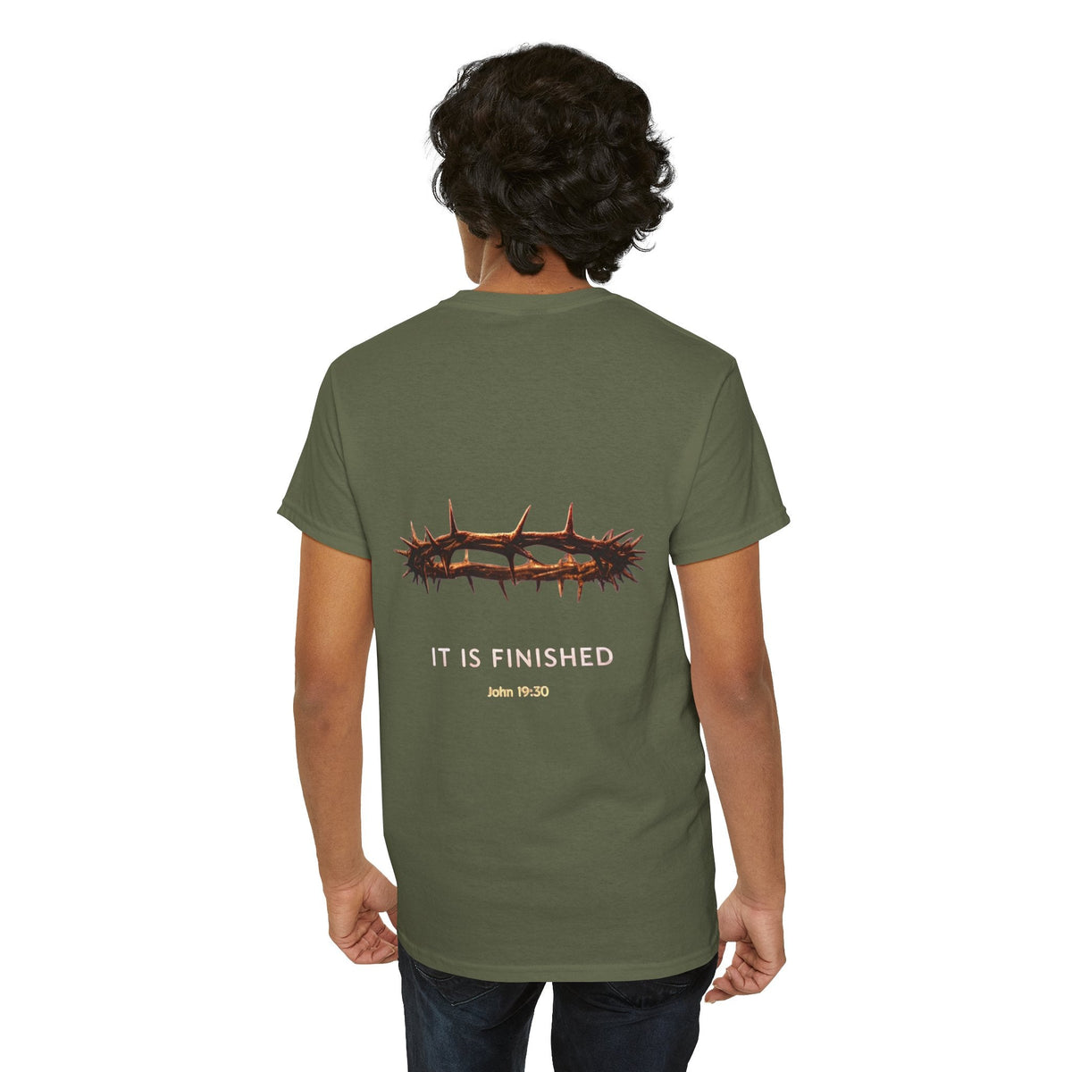 It Is Finished Crown of Thorns Tee — Christian John 19:30 Faith Shirt Printify