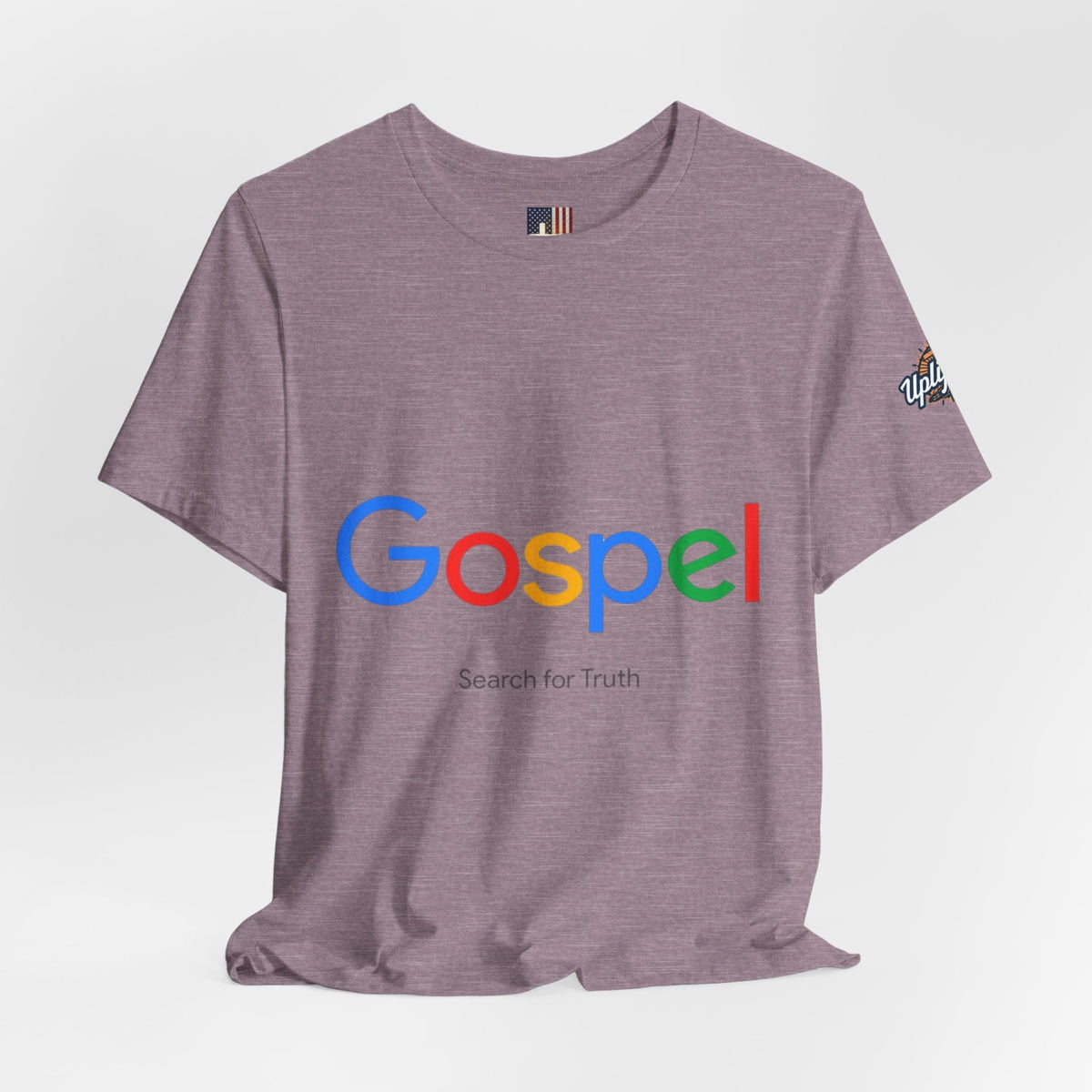Gospel Graphic Tee — "Gospel" Colorful Logo Christian T-Shirt Printify