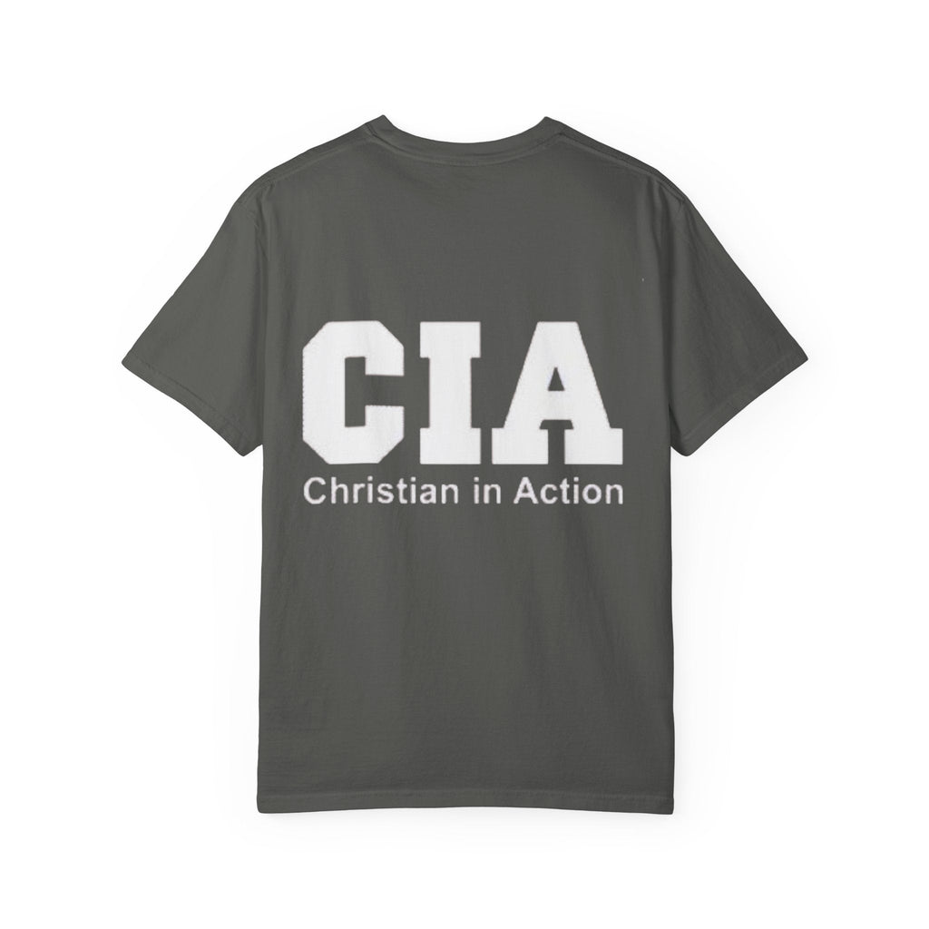 CIA Christian in Action T-shirt - Funny Faith Parody T-shirt - Mission Ready Apparel Printify