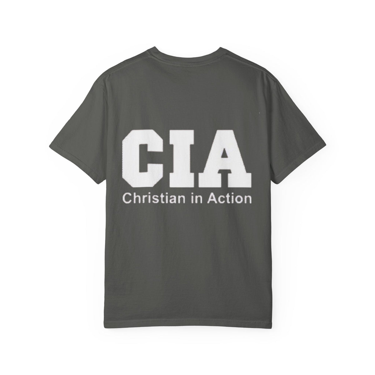 CIA Christian in Action T-shirt - Funny Faith Parody T-shirt - Mission Ready Apparel Printify